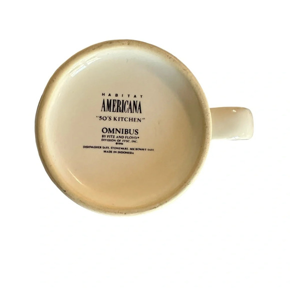 Habitat Americana 50's Kitchen Coffee Cup - Picture 3 of 4
